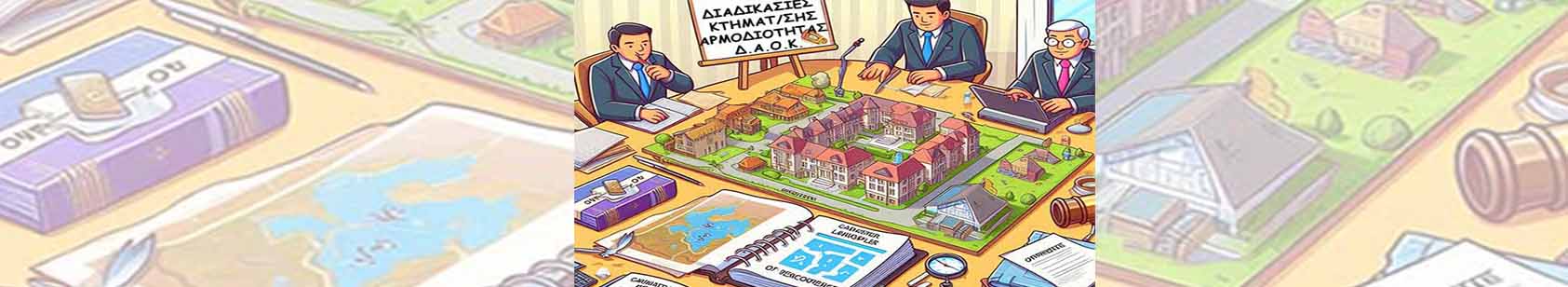 Ενημέρωση σχετικά με διαδικασίες κτηματογράφησης (ενστάσεις, εκθέσεις επιτροπών κτηματολογίου κλπ) αρμοδιότητας Δ.Α.Ο.Κ.